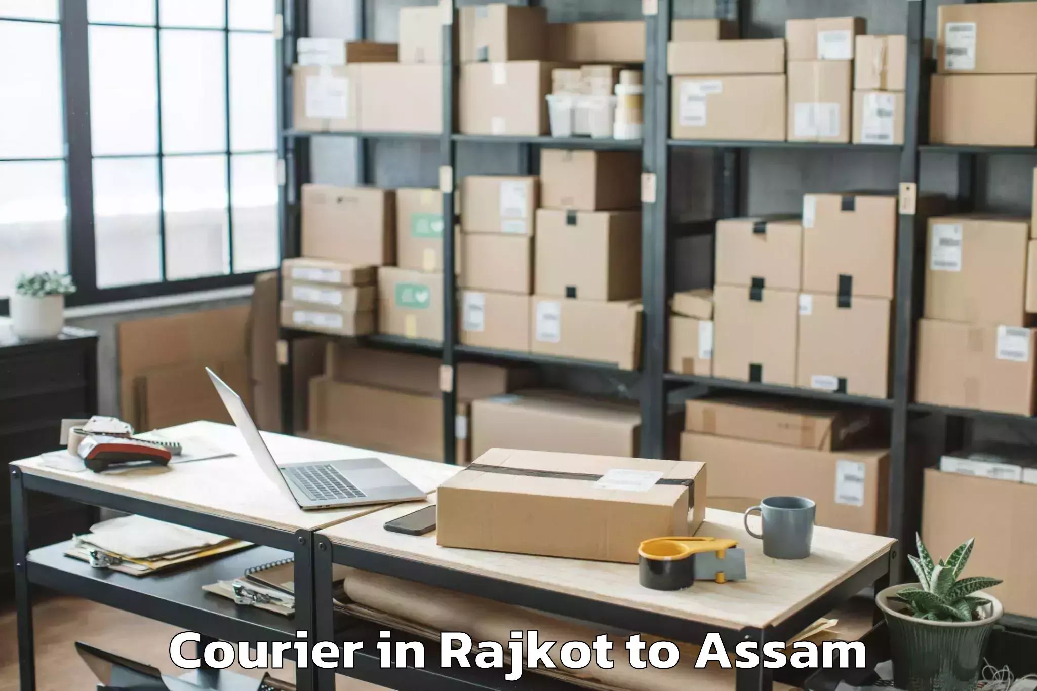 Book Your Rajkot to Dergaon Courier Today